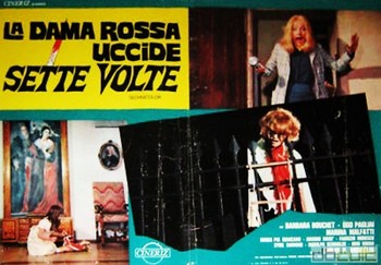 La dama rossa uccide sette volte lobby card 1