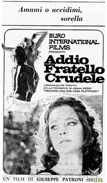 Addio fratello crudele flano