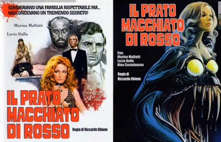 Il prato macchiato di rosso wallpaper