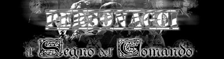 Il segno del comando banner personaggi
