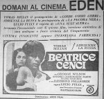 Beatrice Cenci flano