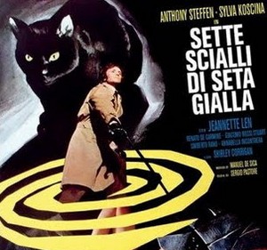 Sette scialli di seta gialla locandina sound