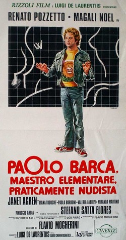 9 Paolo Barca maestro elementare praticamente nudista locandina