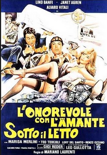 L'onorevole con l'amante sotto il letto locandina