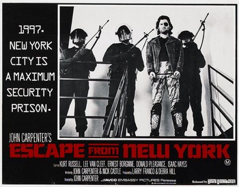 1997 fuga da New York lobby card 3