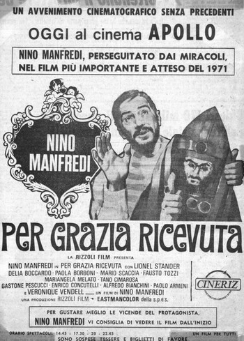 Per grazia ricevuta locandina flano