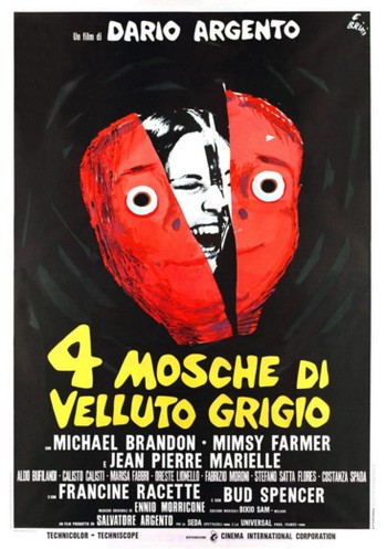 5 Quattro mosche di velluto grigio locandina