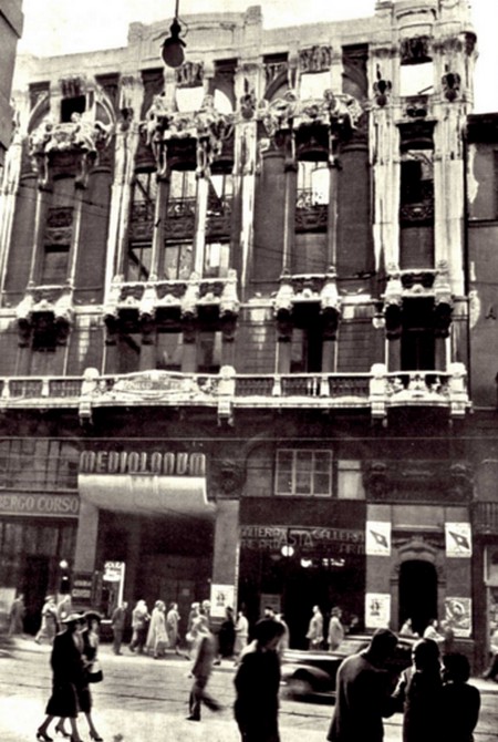 a- Cinema Mediolanum Milano bombardato