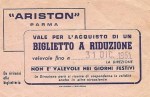 Biglietto Cinema Ariston&nbsp;Parma