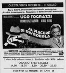 Al piacere di&nbsp;rivederla